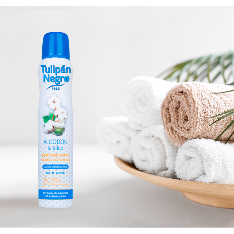 DÉODORANT SPRAY TULIPAN NEGRO COTON FRAIS