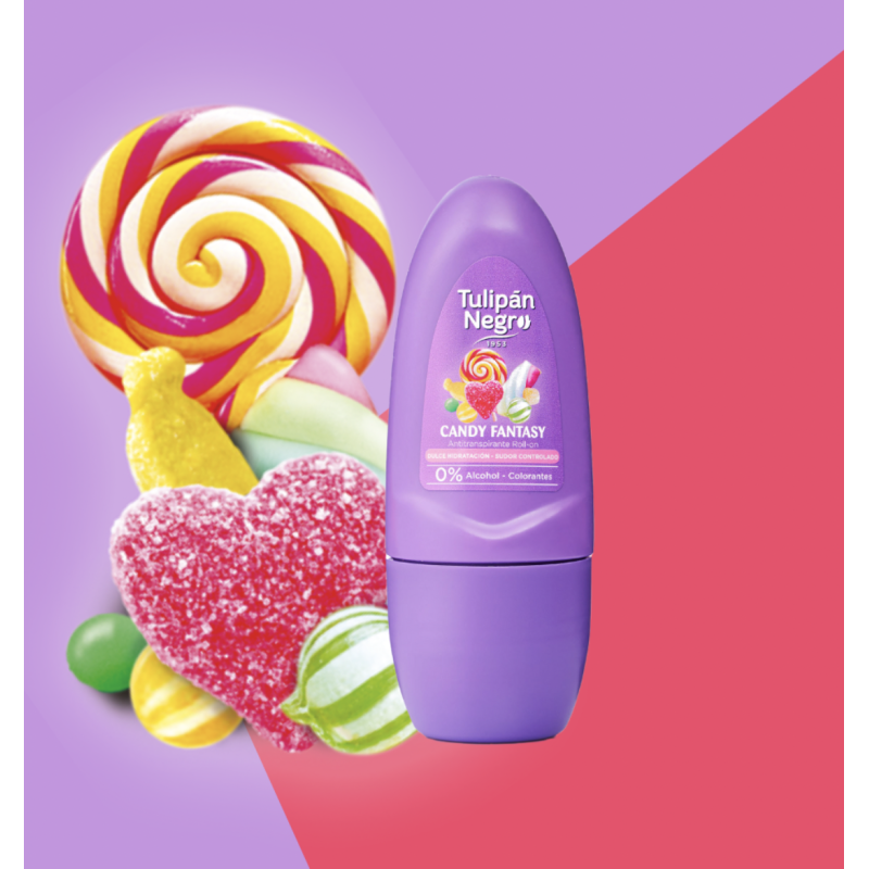 DÉODORANT ROLL ON TULIPAN NEGRO CANDY FANTAISY
