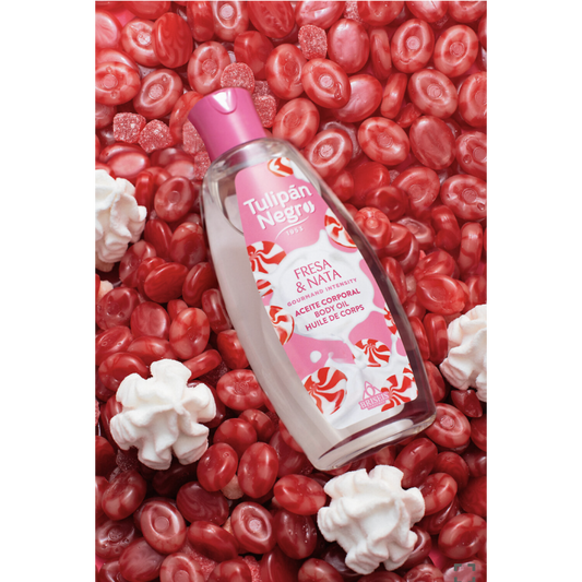 HUILE CORPORELLE TULIPAN NEGRO FRAISE CHANTILLY