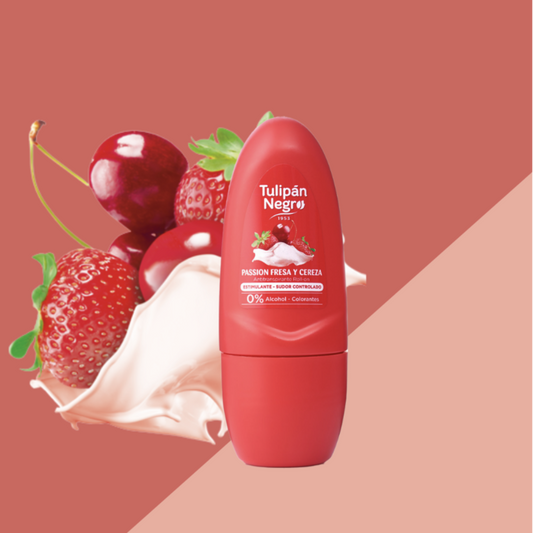 DÉODORANT ROLL ON TULIPAN NEGRO FRAISE CERISE
