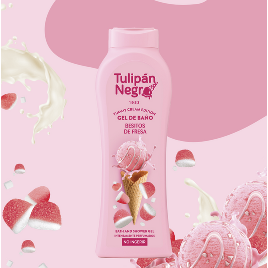 GEL DOUCHE TULIPAN NEGRO YUMMY CRÈME GLACÉ BONBON FRAISE