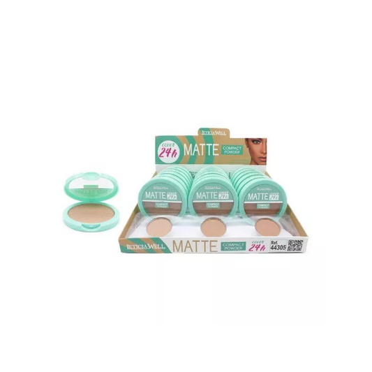POUDRE COMPACTE MATTE 24 H LETICIA WELL LONGUE TENUE